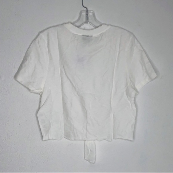 TopShop Cropped Short Sleeve Front Tie Tee 8 NWT - Picture 5 of 8